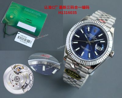 Clean Factory Rolex Datejust 3235 Blue Face Watch 